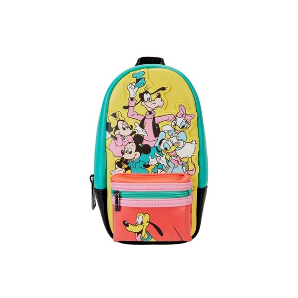 Disney Accessories - Disney D100 Mickey and Friends Pencil CASE or make up pouch- by Loungefly